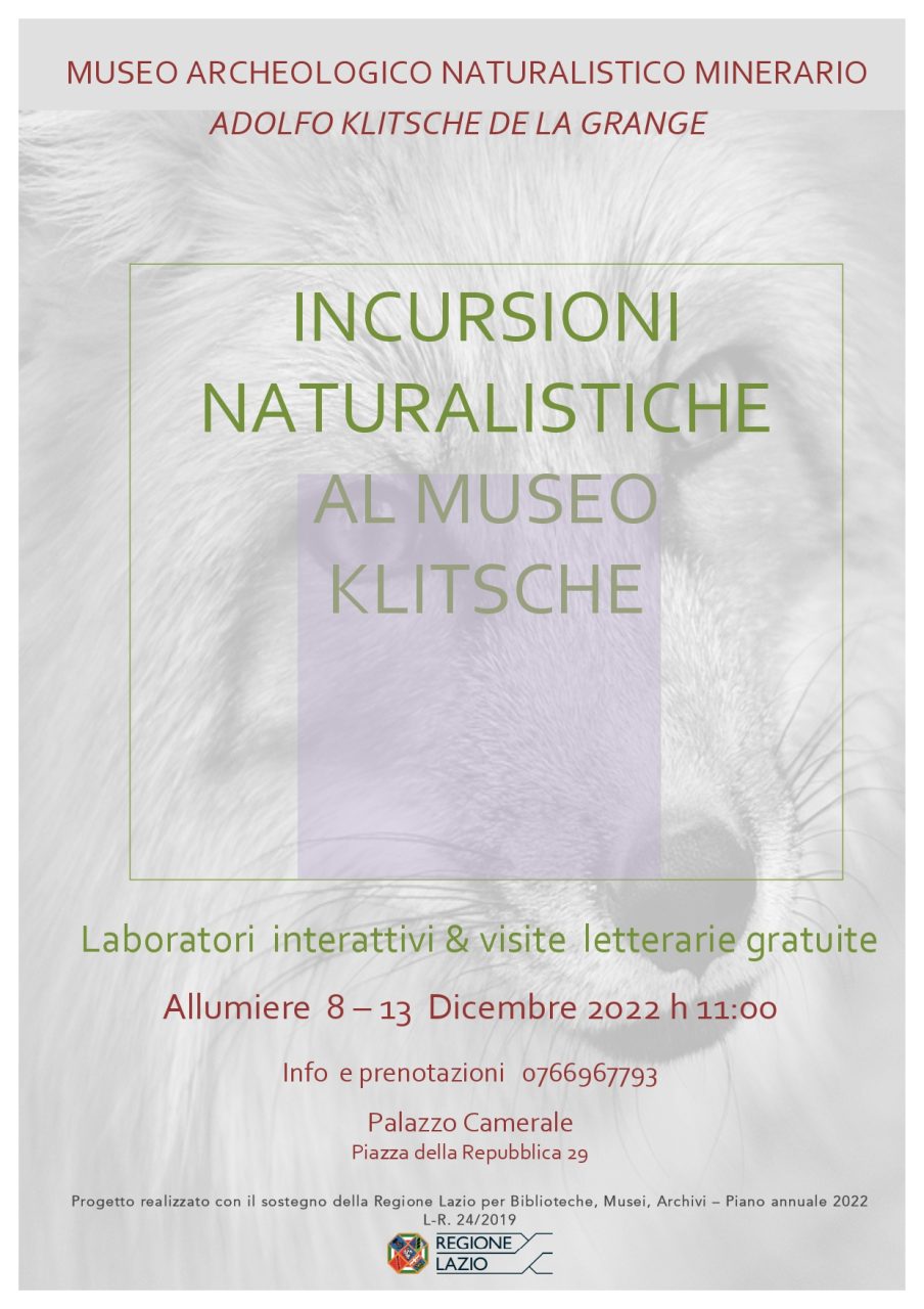 INCURSIONI NATURALISTICHE AL MUSEO KLITSCHE